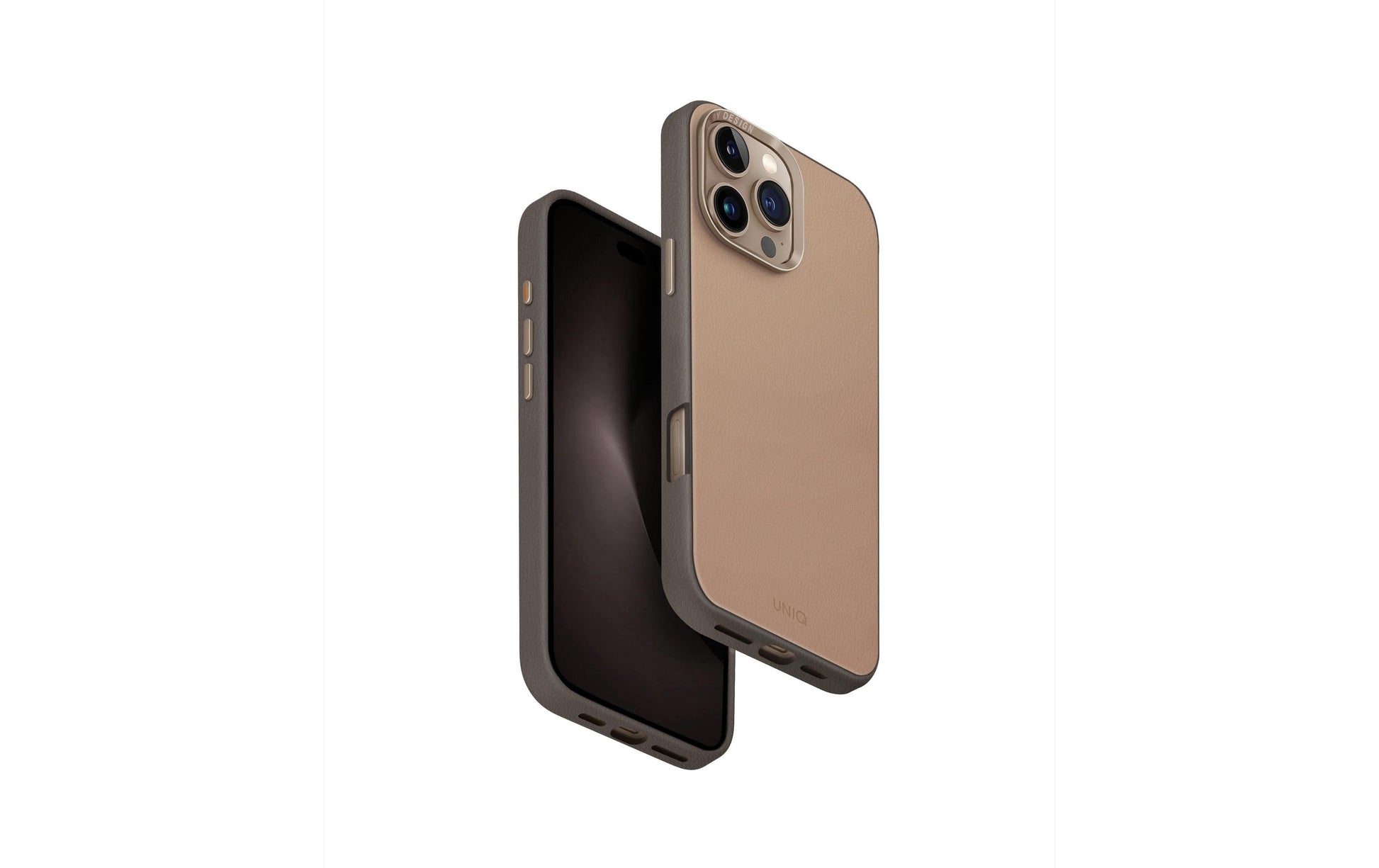 Uniq Backcover Lyden DS – für Apple iPhone 16 Pro – braun – Mikrofaser