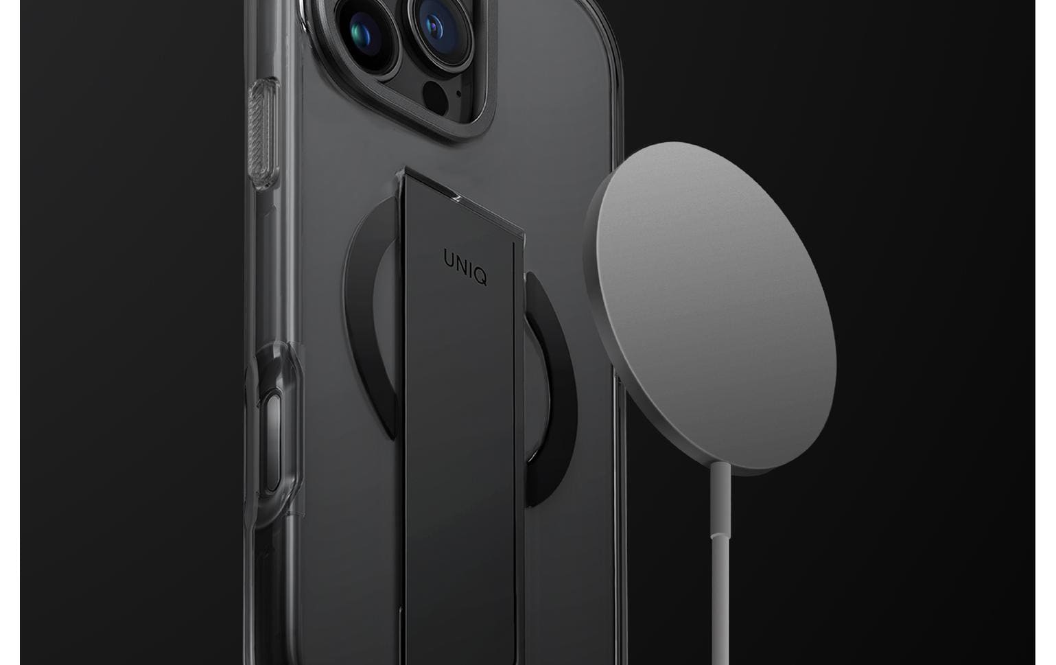 Uniq Backcover Heldo Max – für Apple iPhone 16 Pro – Anthrazit – TPU