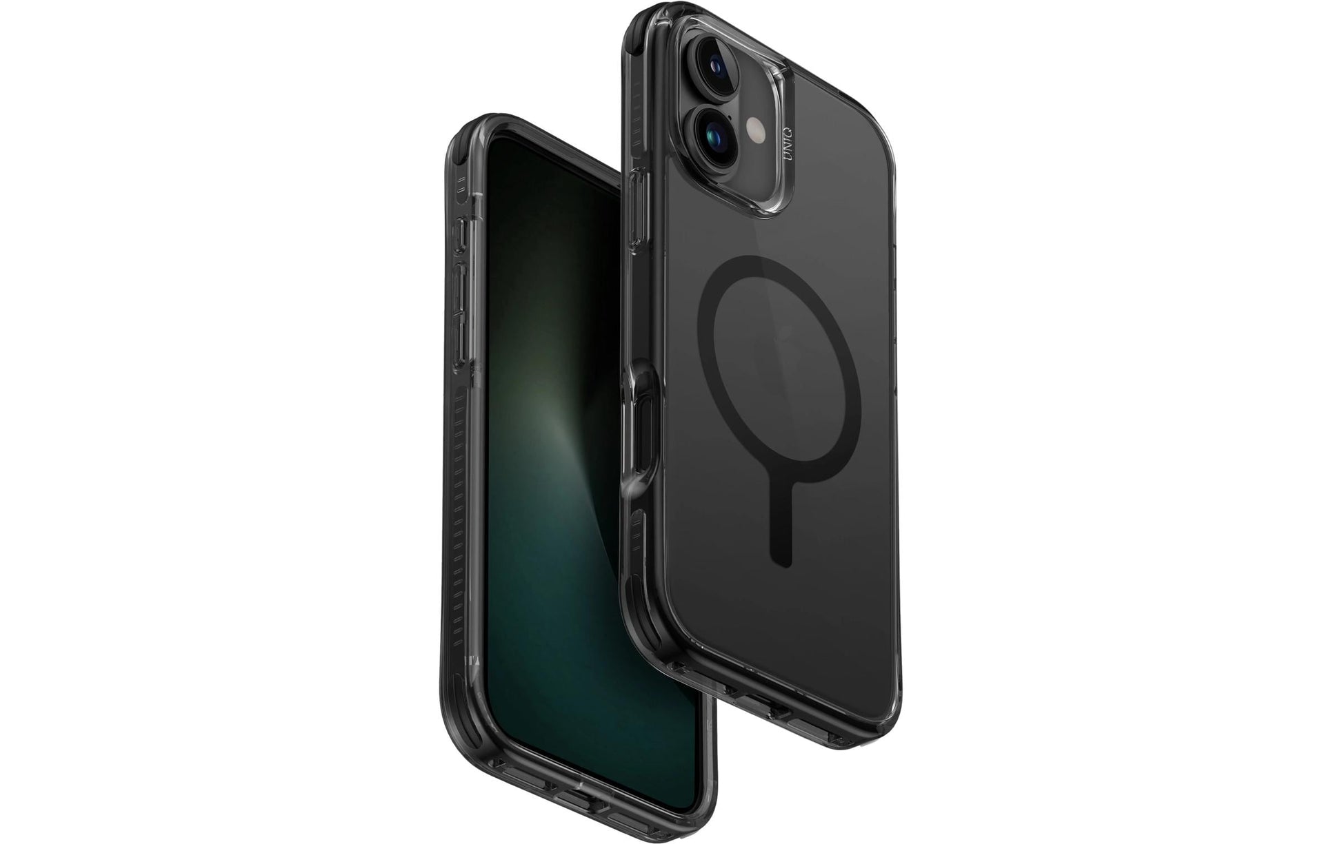 Uniq Backcover – für Apple iPhone 16 Plus – schwarz – TPU – absturzsicher (bis 4 m), kabelloses Laden