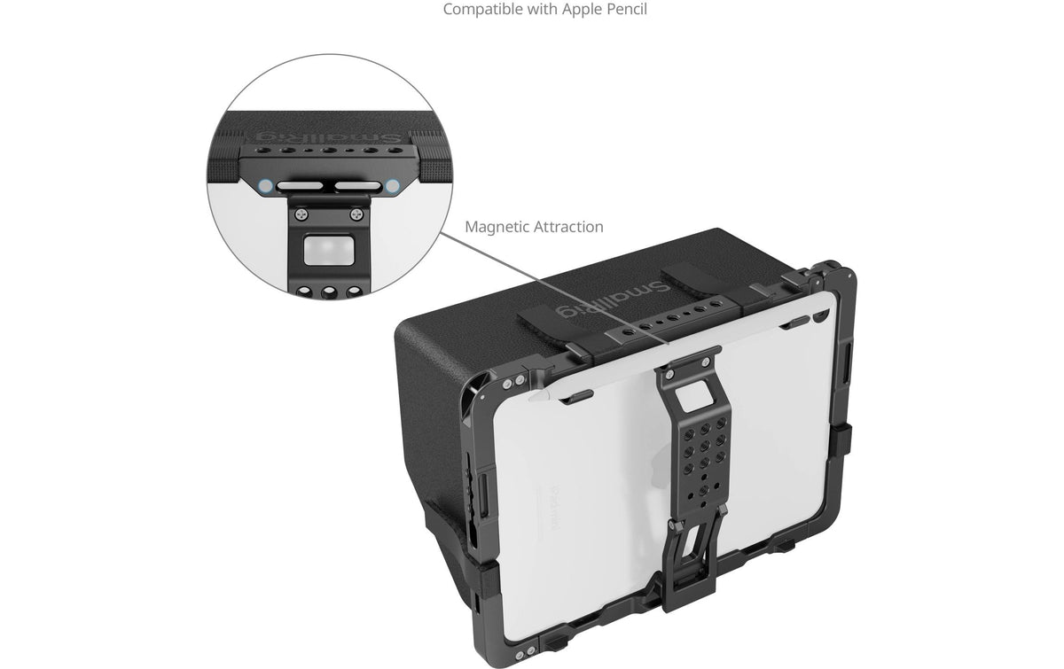 SmallRig Tablet-Tischhalterung für iPad mini 6 (8,3", A17 Pro) – 1/4-20 Gewinde – Schwarz