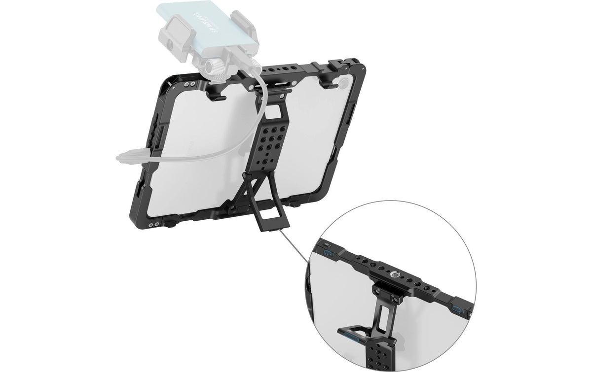 SmallRig Tablet-Tischhalterung für iPad mini 6 (8,3", A17 Pro) – 1/4-20 Gewinde – Schwarz