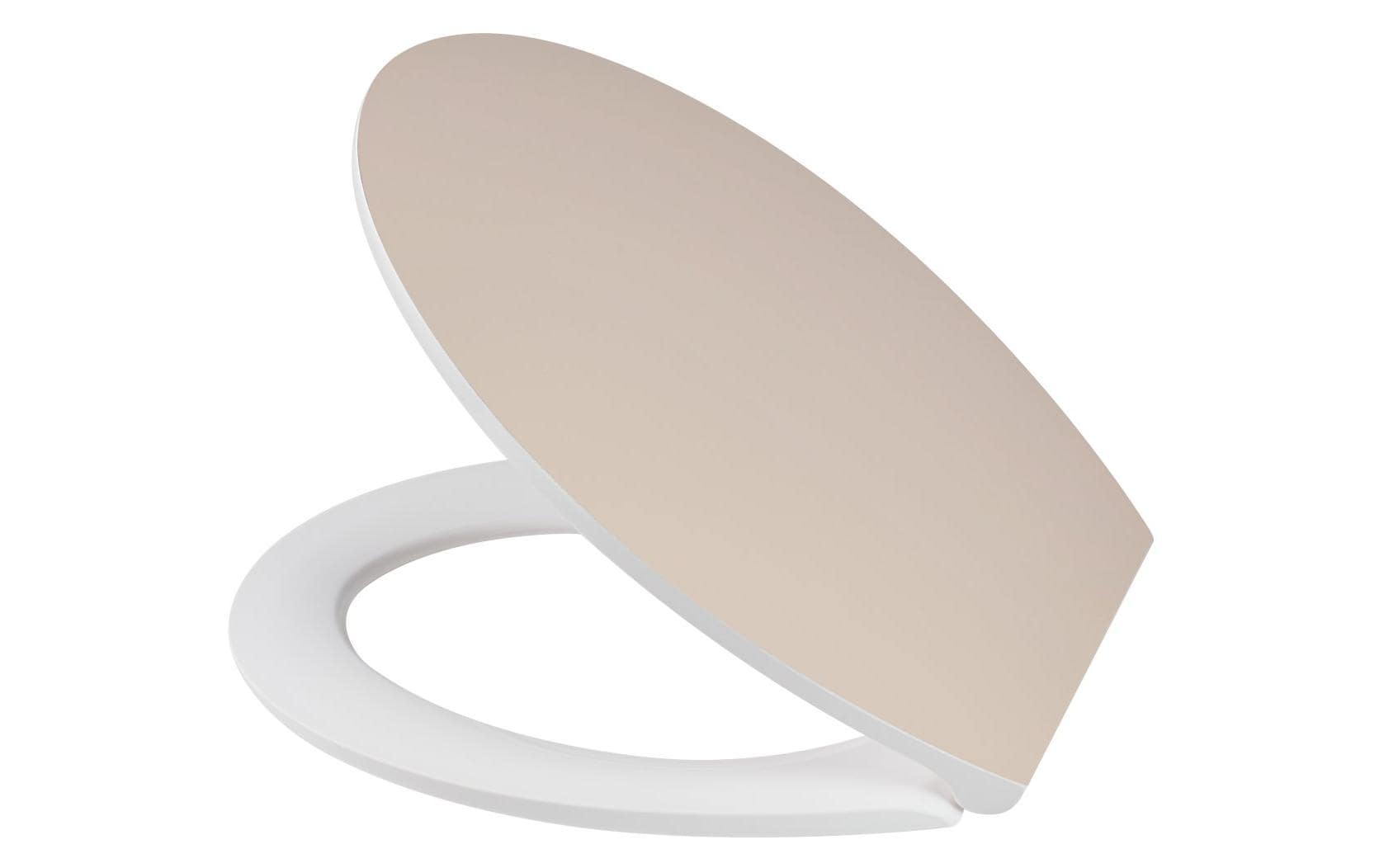 Diaqua Toilettensitz – Duroplast, Beige, mit Deckel, 38,2 × 44 cm