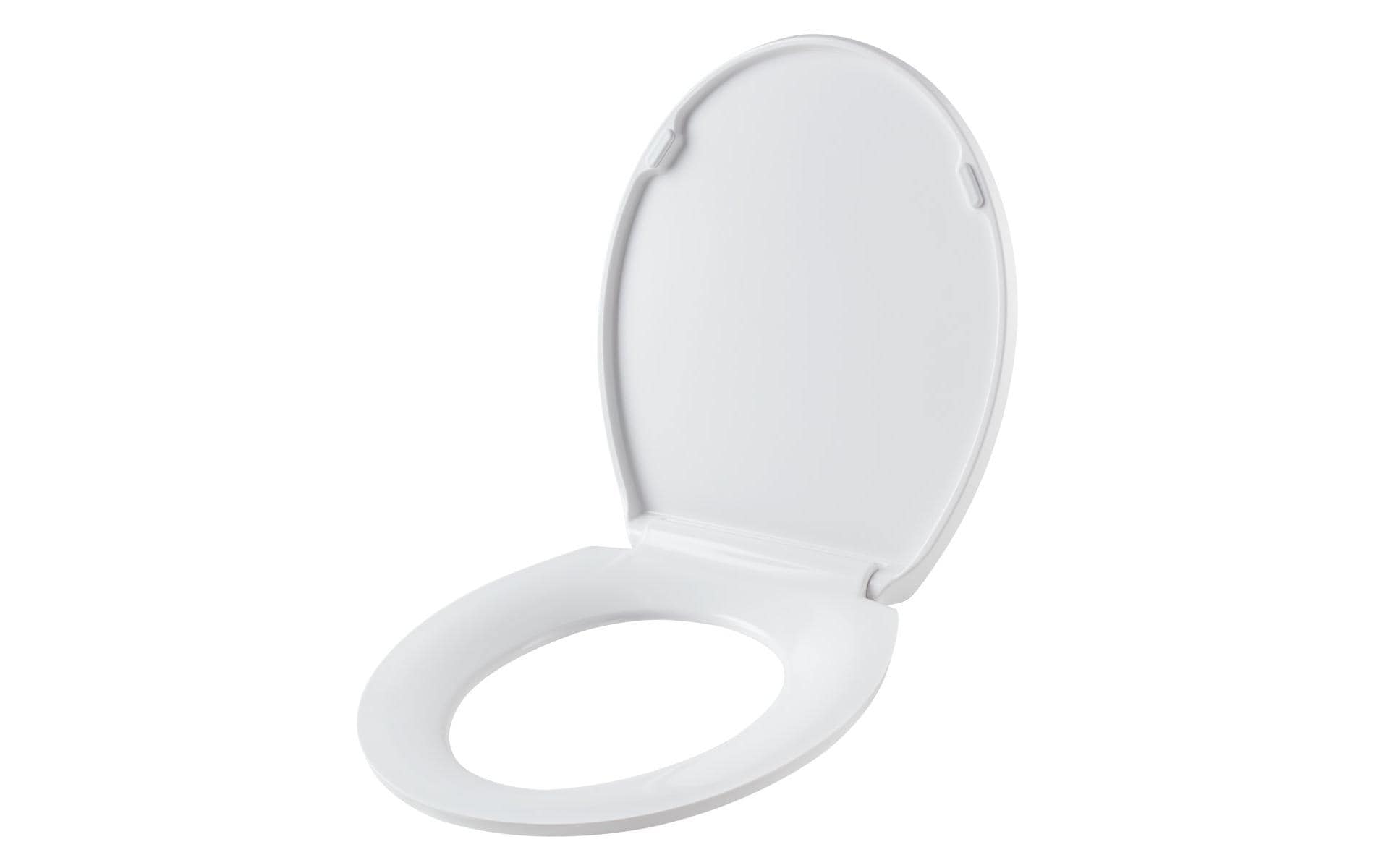 Diaqua Toilettensitz – Duroplast, rot, weiss, mit Deckel, 38,2 × 44 cm