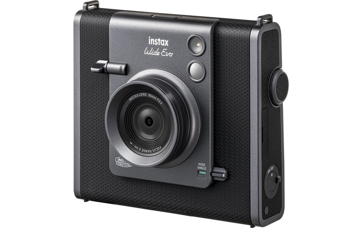 Fujifilm Instax Wide Evo – Sofortbildkamera Instax Wide, schwarz