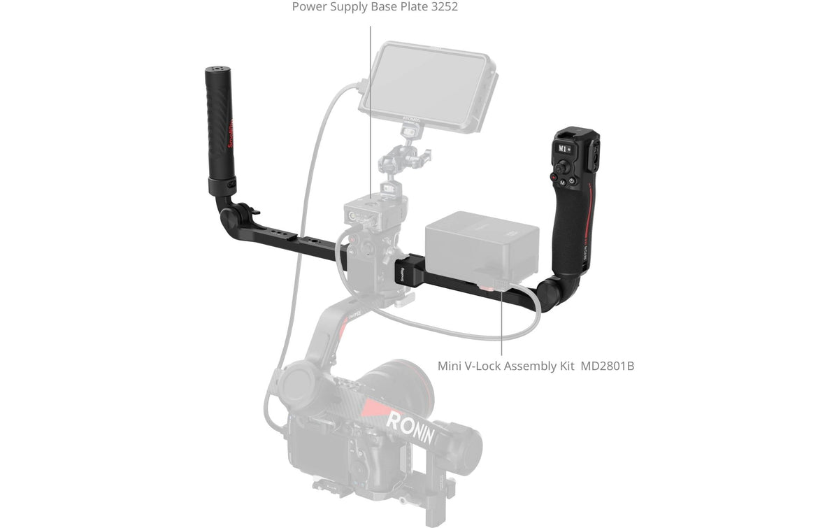SmallRig Focus Control Dual Grip Griff – für RS 2, RS 3 Pro, RS 4 Pro – 2er-Pack
