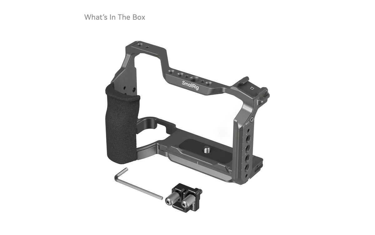 SmallRig HawkLock Schnellspannkäfig-Kit – für Sony Alpha 6700 – Schwarz – 142 × 70 × 91 mm