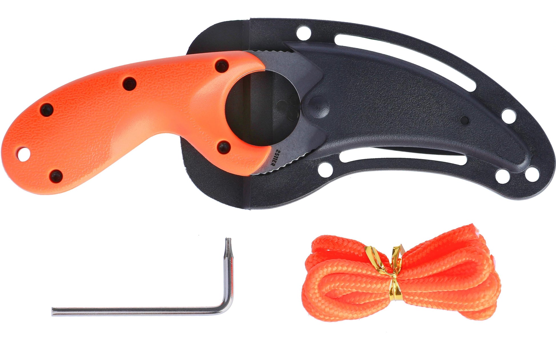 CRKT Bear Claw Fixed 2511ER – Outdoormesser 61 mm, Edelstahl, Einhandöffnung