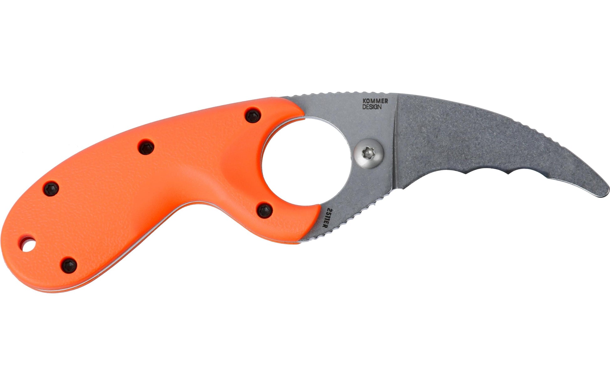 CRKT Bear Claw Fixed 2511ER – Outdoormesser 61 mm, Edelstahl, Einhandöffnung