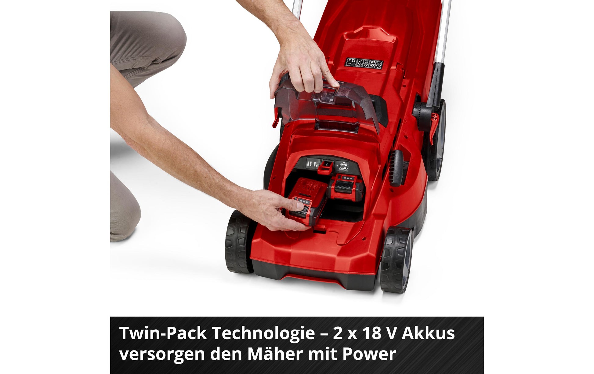 Einhell professional Einhell RASARRO 36/36 Akku-Rasenmäher – Schnittbreite 36 cm – 2×3,0 Ah & Ladegerät – Power X-Change