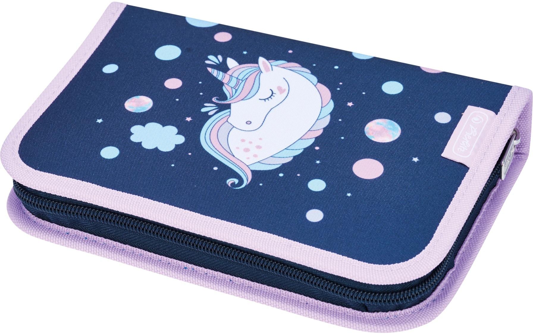 Herlitz Schüleretui, gefüllt (31-teilig), Unicorn Dreams, rosa, 20,5 × 14 × 3,8 cm