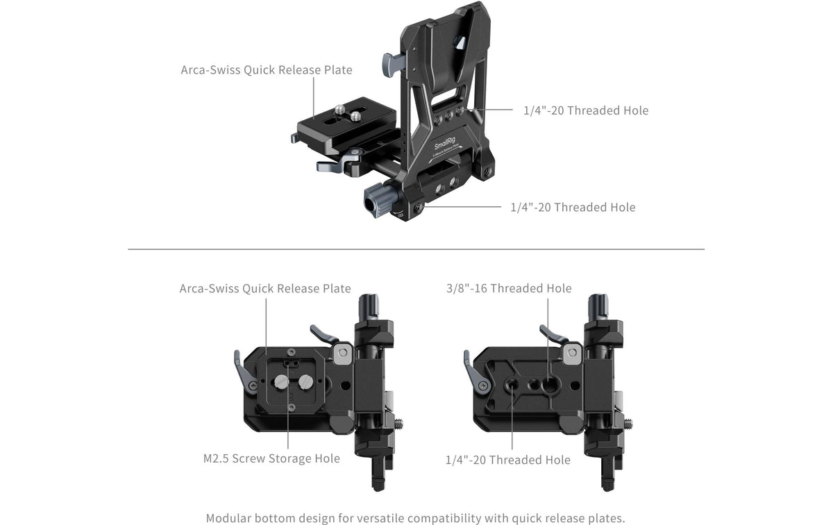 SmallRig VB99 mini V-Mount Akku – 6800 mAh (98,9 Wh), 14,54 V – für Sony A7R V, A7 IV, A7S III und andere