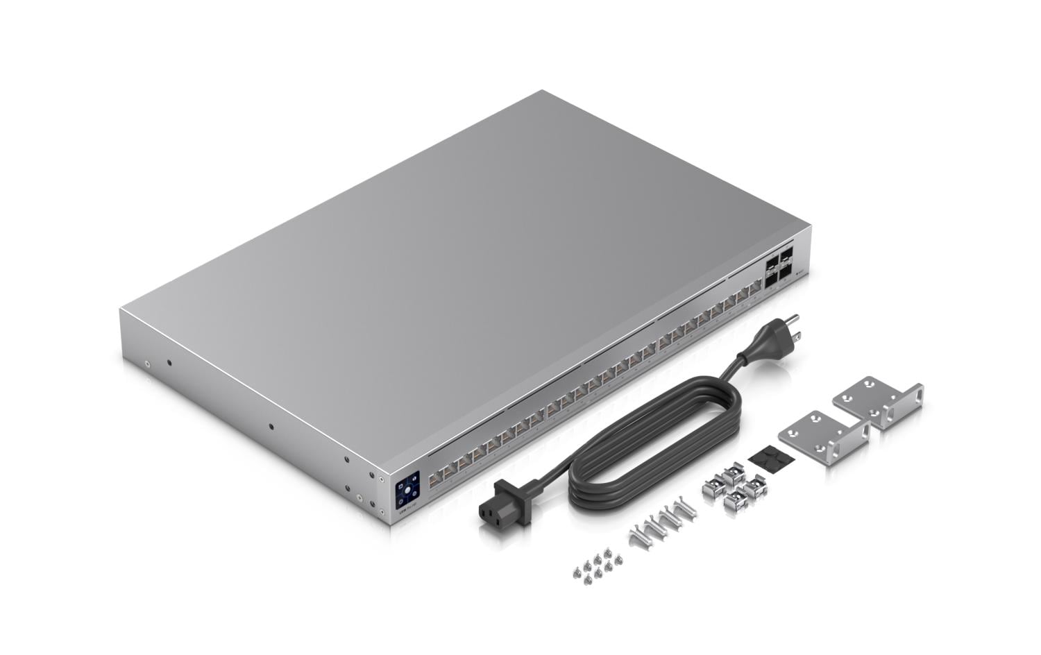 Ubiquiti UniFi Pro – Managed Switch – 22×2.5G, 2×10G RJ45, 4×SFP+, L2/L3, PoE++ 600 W, 19" Rack, 1U