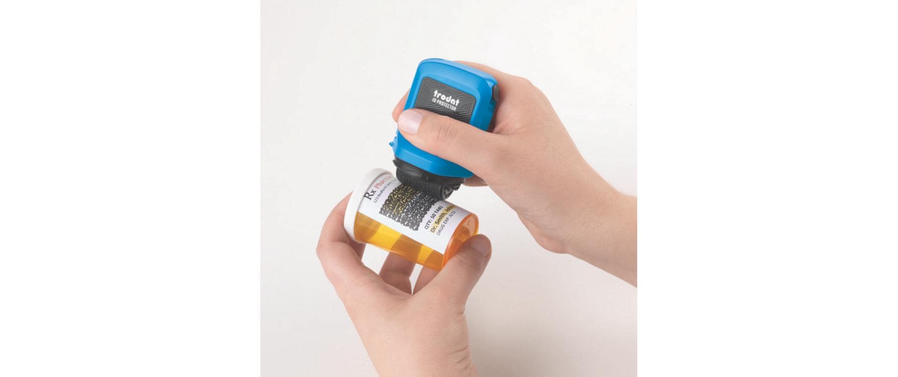 Trodat ID Protector – Tintenrollstempel (Datenmaskierer), blau/schwarz