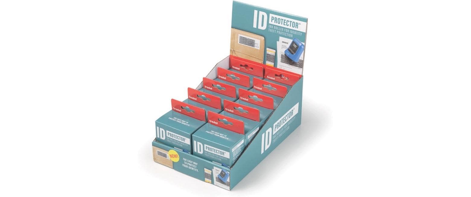 Trodat ID Protector – Tintenrollstempel (Datenmaskierer), blau/schwarz