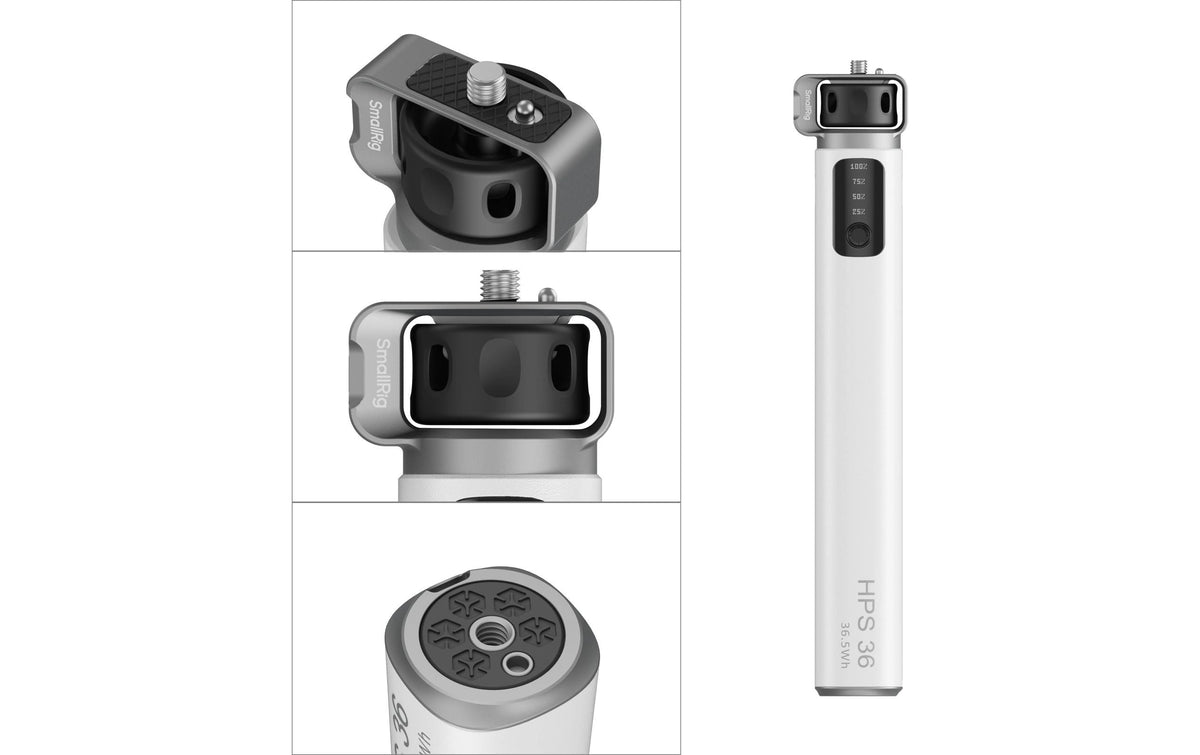 SmallRig HPS36 Power-Stick – 5000 mAh, USB-C PD 36 W, 2× USB-C – für Kamera – Silber