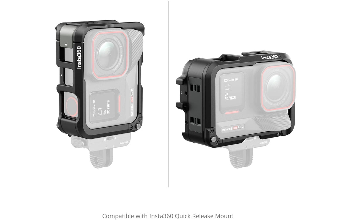 SmallRig Utility Frame Kamerakäfig – Aluminium, Schwarz – für Ace Pro, Ace Pro 2, Insta360