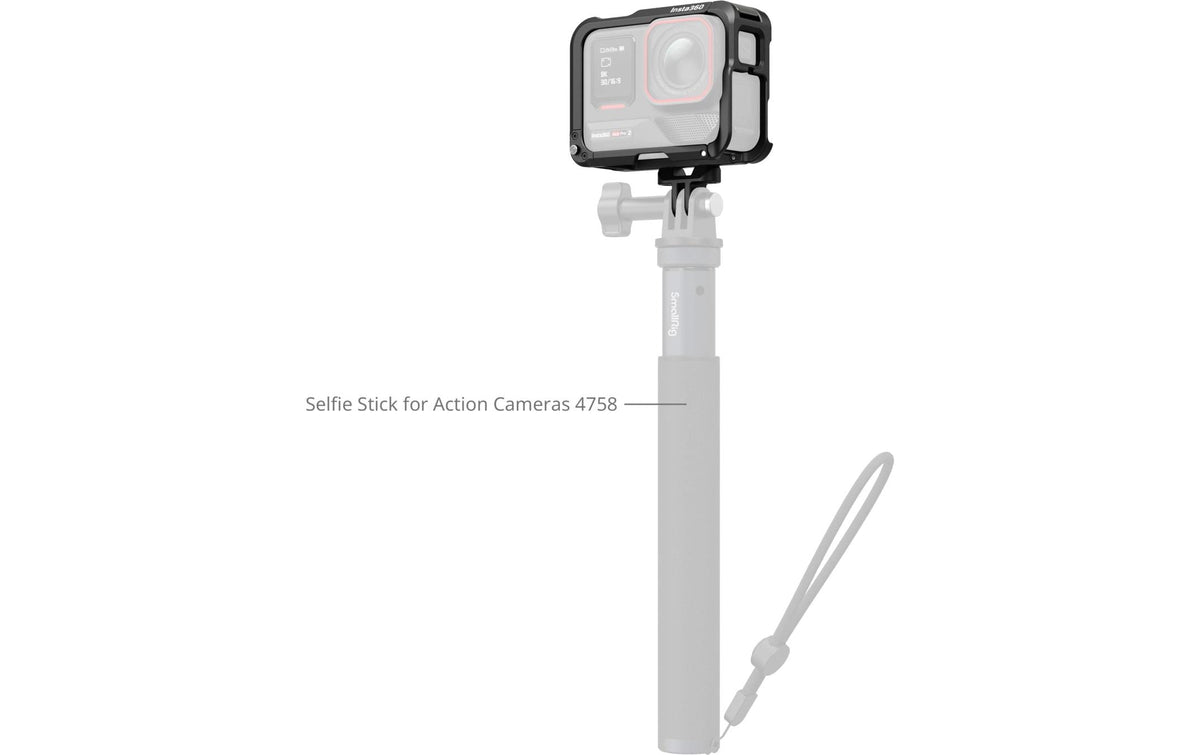 SmallRig Utility Frame Kamerakäfig – Aluminium, Schwarz – für Ace Pro, Ace Pro 2, Insta360