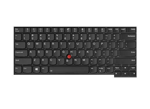 Lenovo Notebook-Ersatztastatur – QWERTY (US-INT) – beleuchtet – Schwarz – für ThinkPad T470