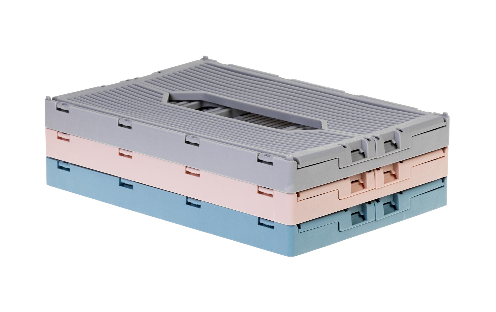 COCON Aufbewahrungsbox 2,97 l – Polypropylen (PP) – Rosa – 2-teiliges Set, mit Griff – 220 × 90 × 150 mm