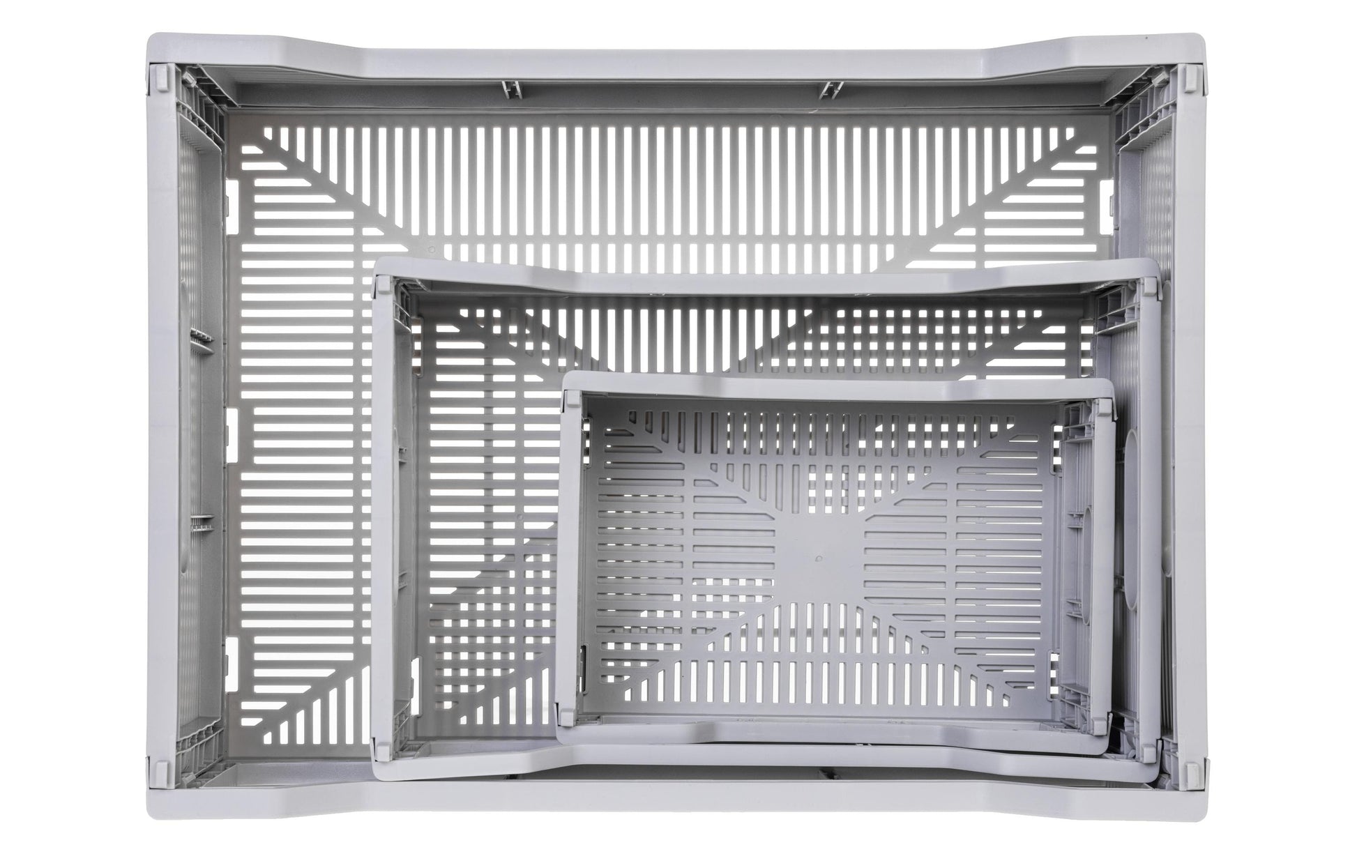 COCON Aufbewahrungsbox 18,6 l – mit Griff – Polypropylen – grau – 400 × 300 × 155 mm