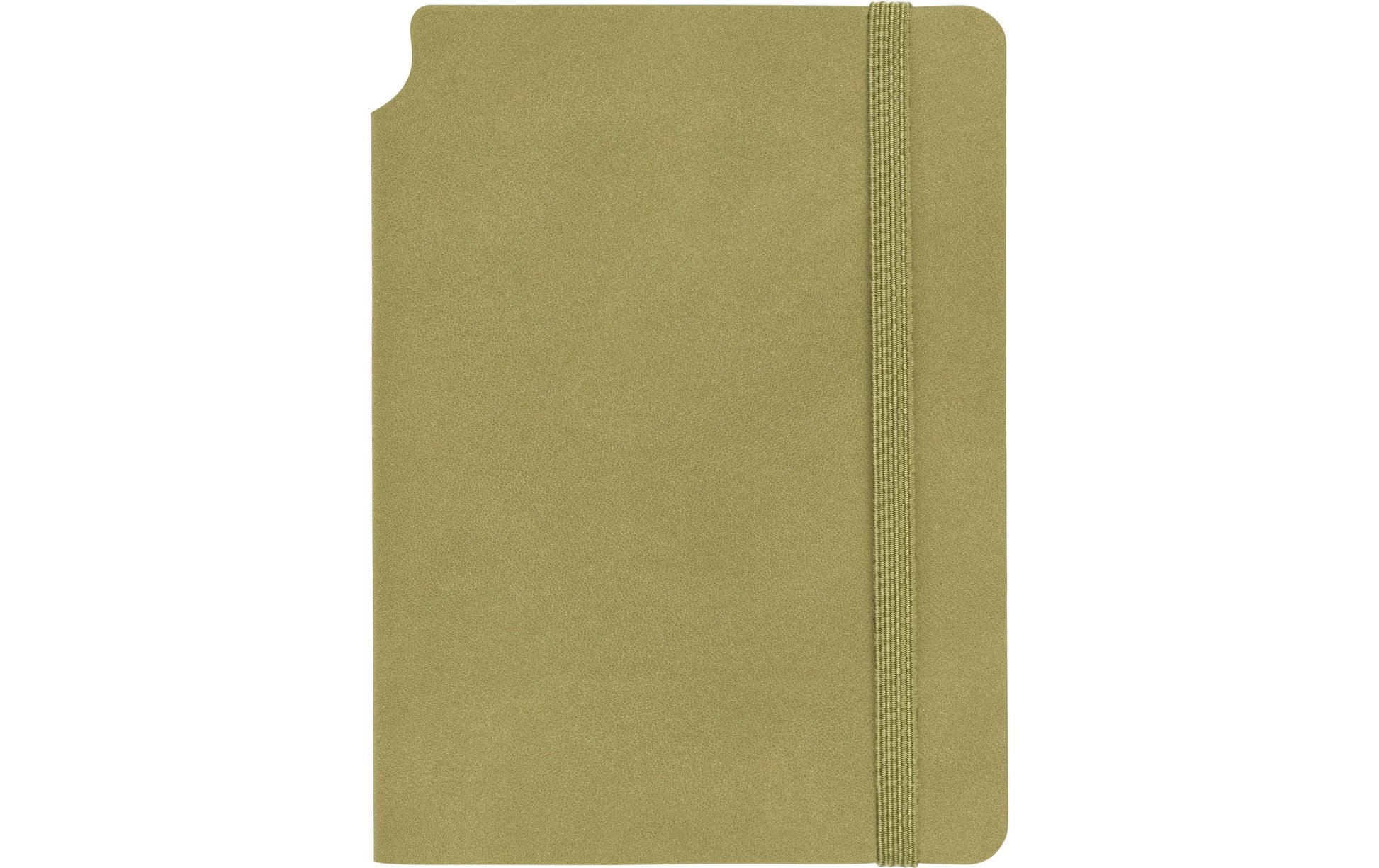 Kolma Notizbuch – A6 – blanko – 144 Seiten – 80 g/m² – Softcover, Gummiband, Stiftschlaufe – olivgrün