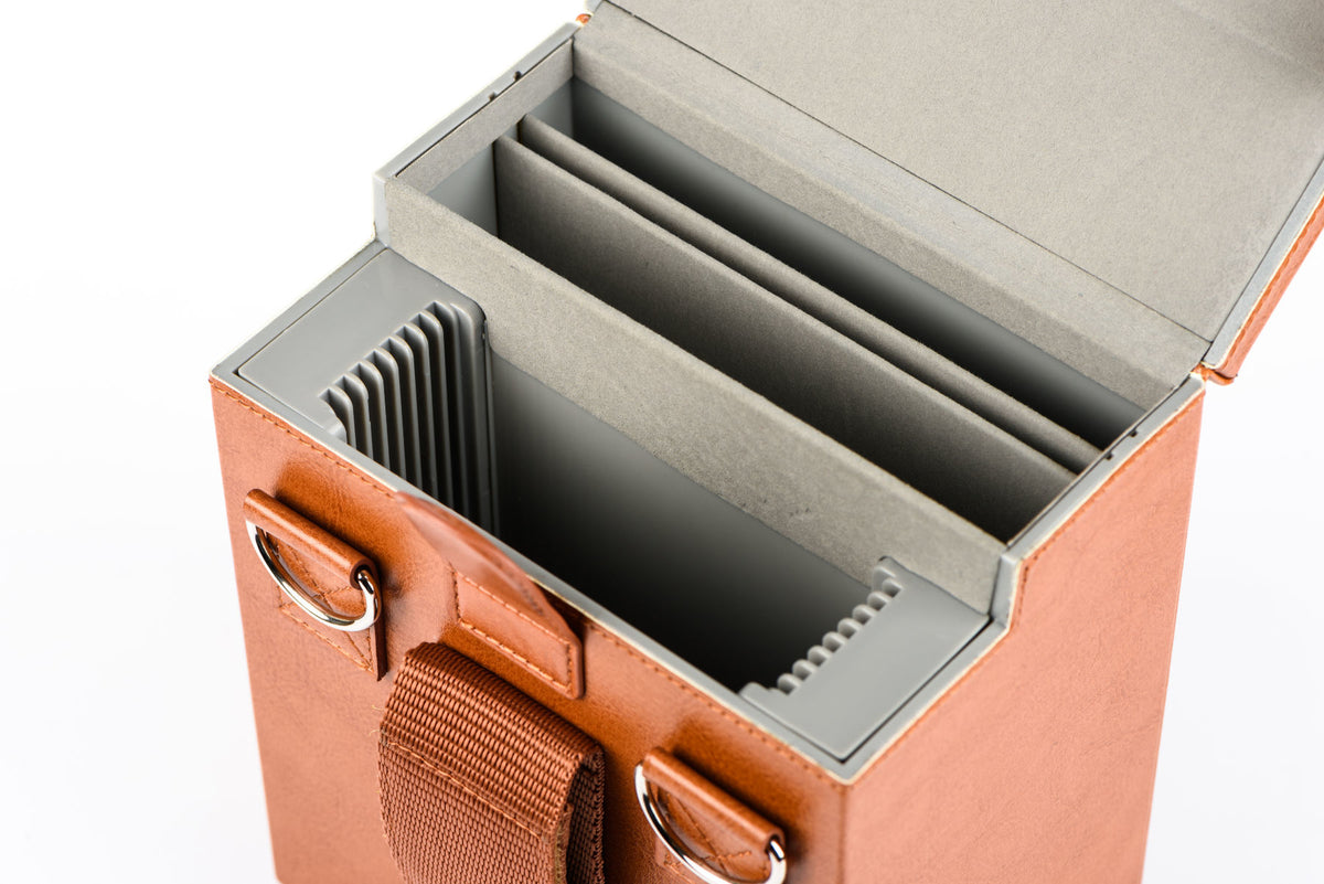 NiSi All-in-One-Box Filter-Etui – Kunstleder – Braun – für 100 mm Square-Filter-System