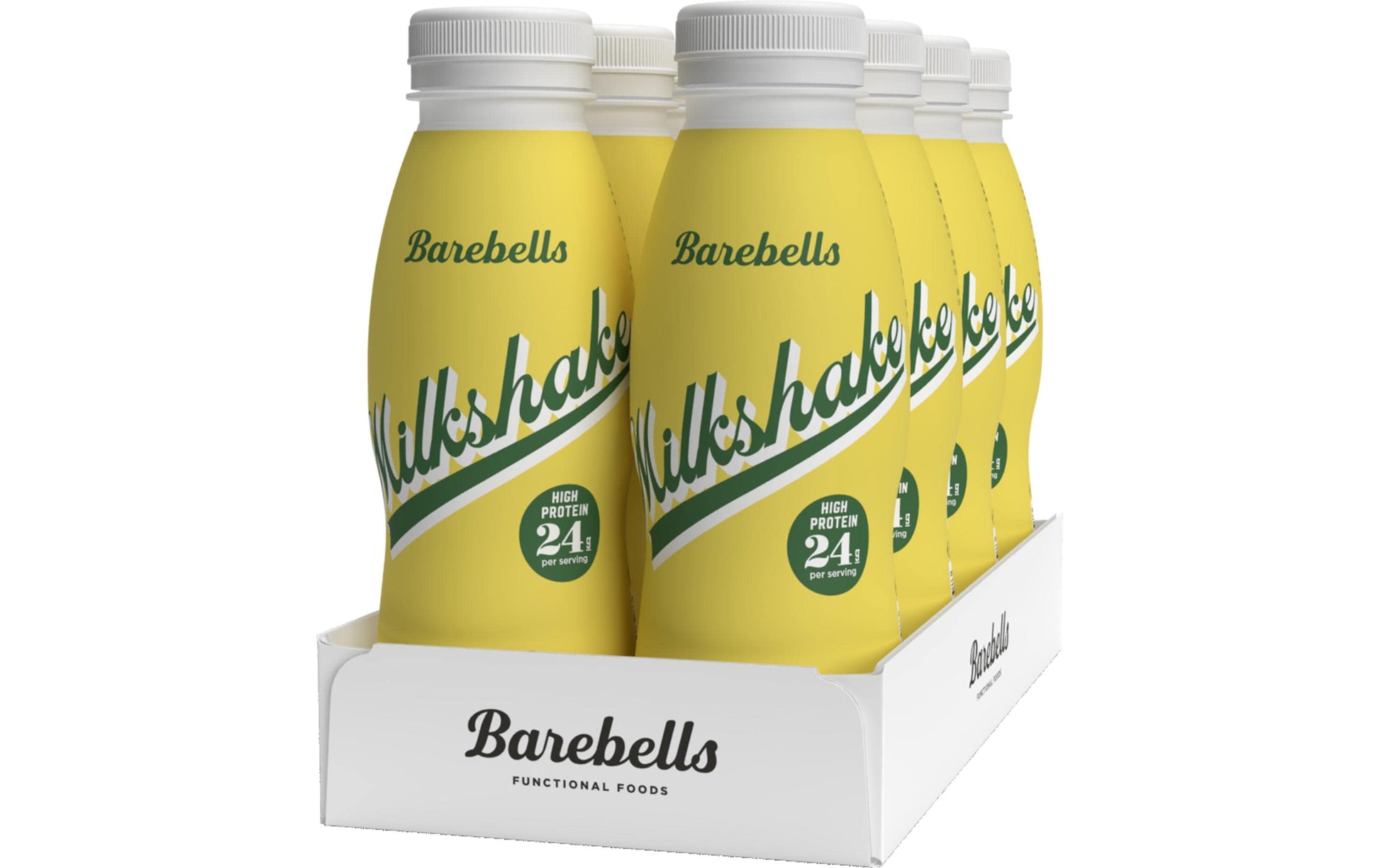 Barebells Milkshake, Banane, laktosefrei, 24 g Protein, UHT – 8 × 3,3 dl