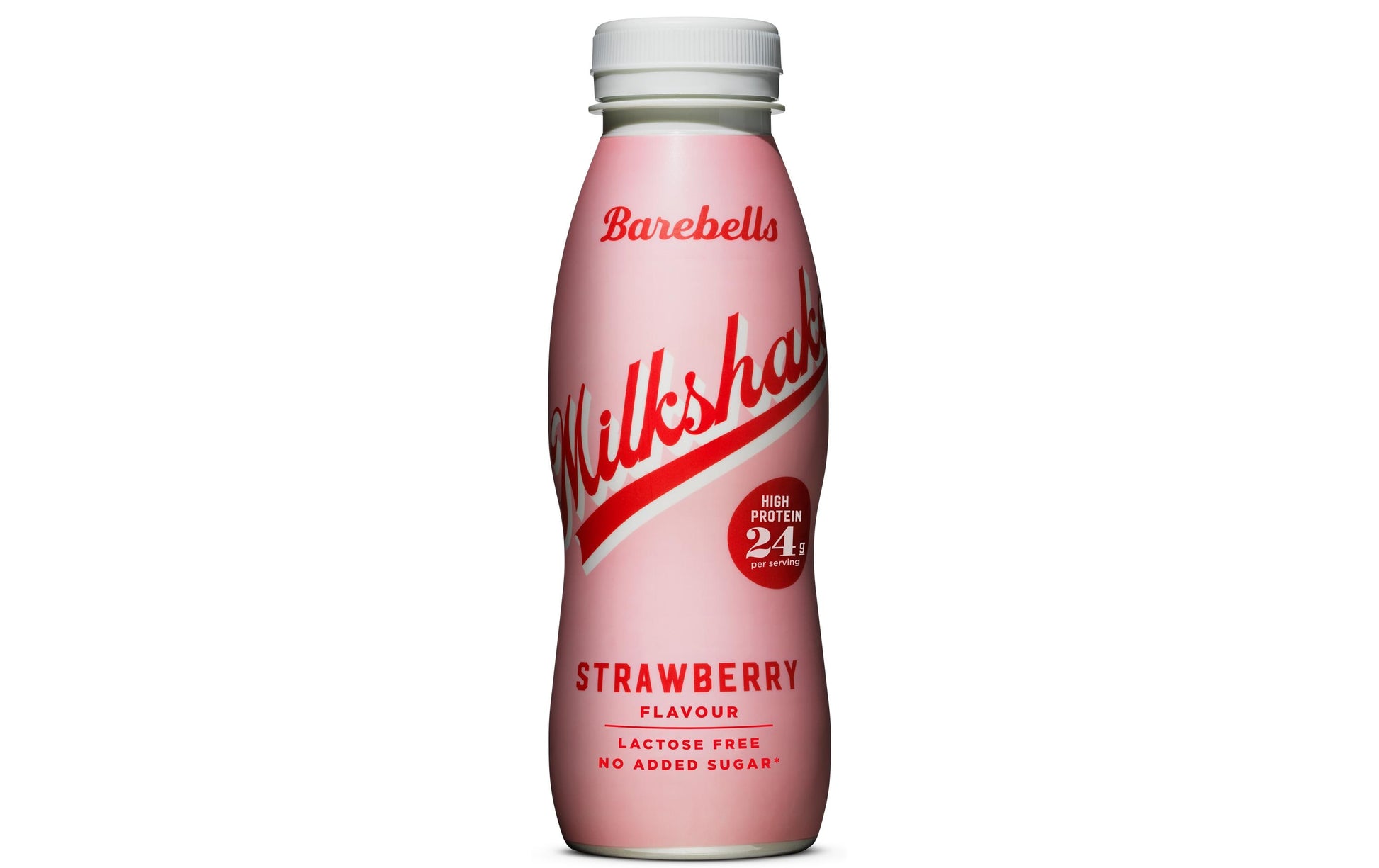 Barebells Milkshake, Erdbeere, Laktosefrei, 24 g Protein – 8 × 3,3 dl