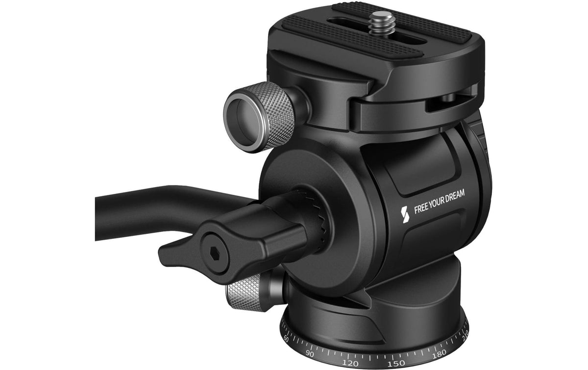 SmallRig CH3 Fluid-Videokopf – 85 mm, 271 g, Traglast 3 kg, 360° – für 1/4" – Schwarz