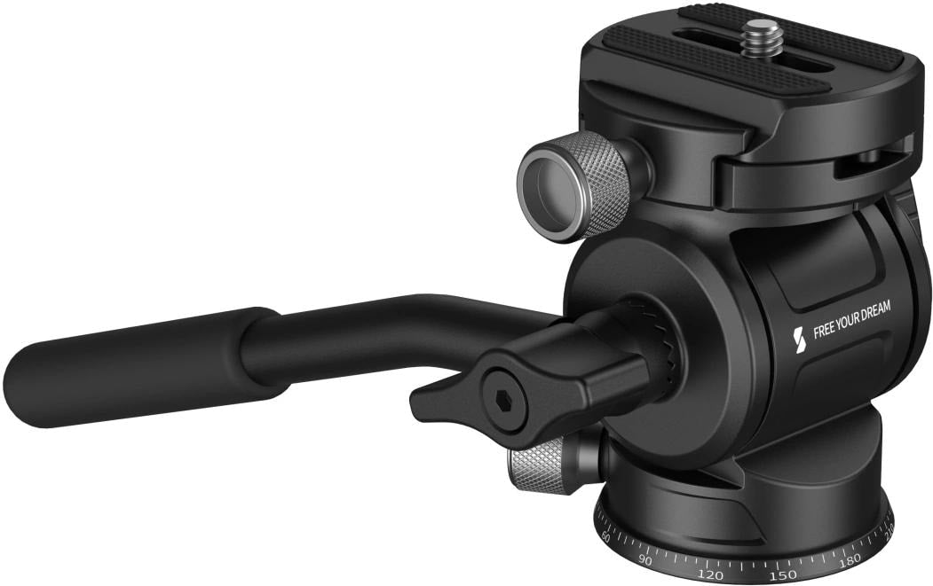 SmallRig CH3 Fluid-Videokopf – 85 mm, 271 g, Traglast 3 kg, 360° – für 1/4" – Schwarz