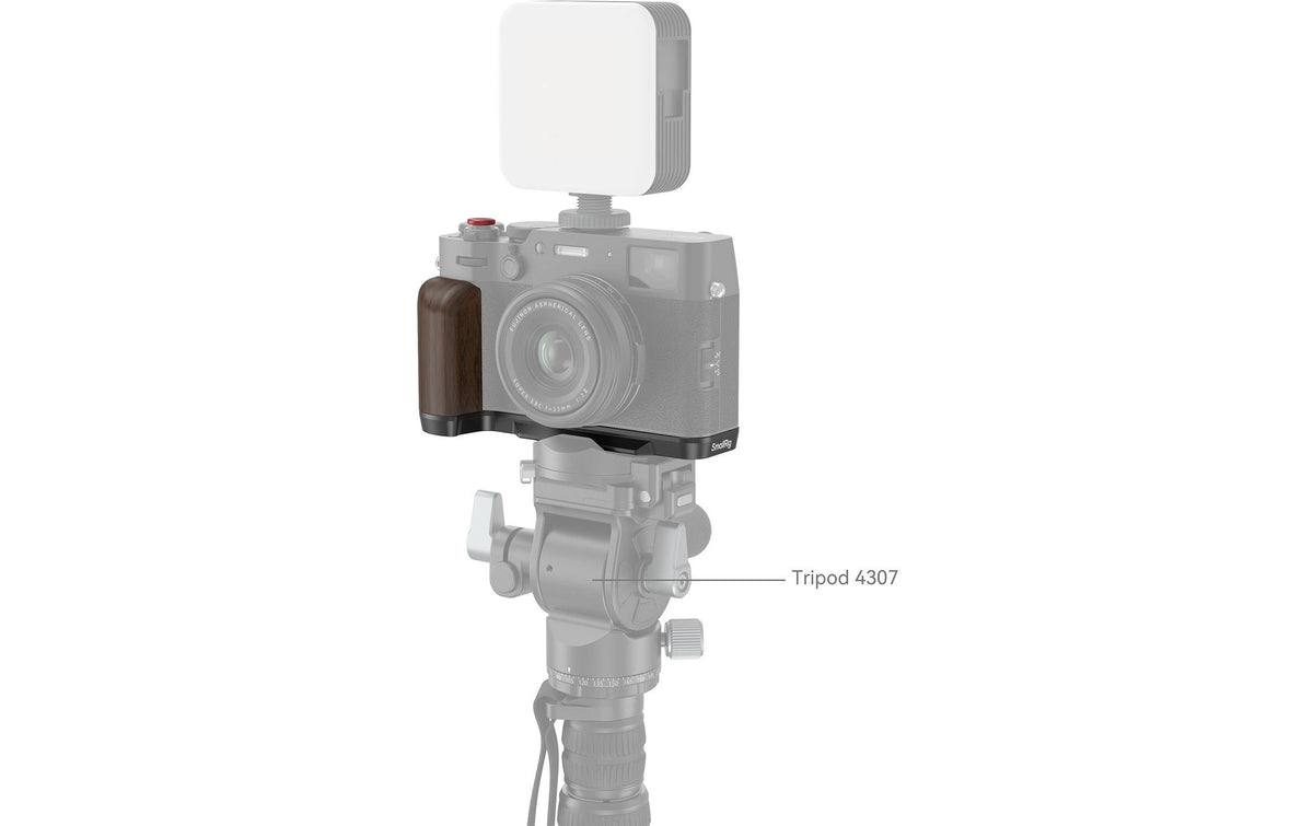 SmallRig 4805 L-Form Handgriff – für Fujifilm X100VI, X100V – Schwarz/Holz
