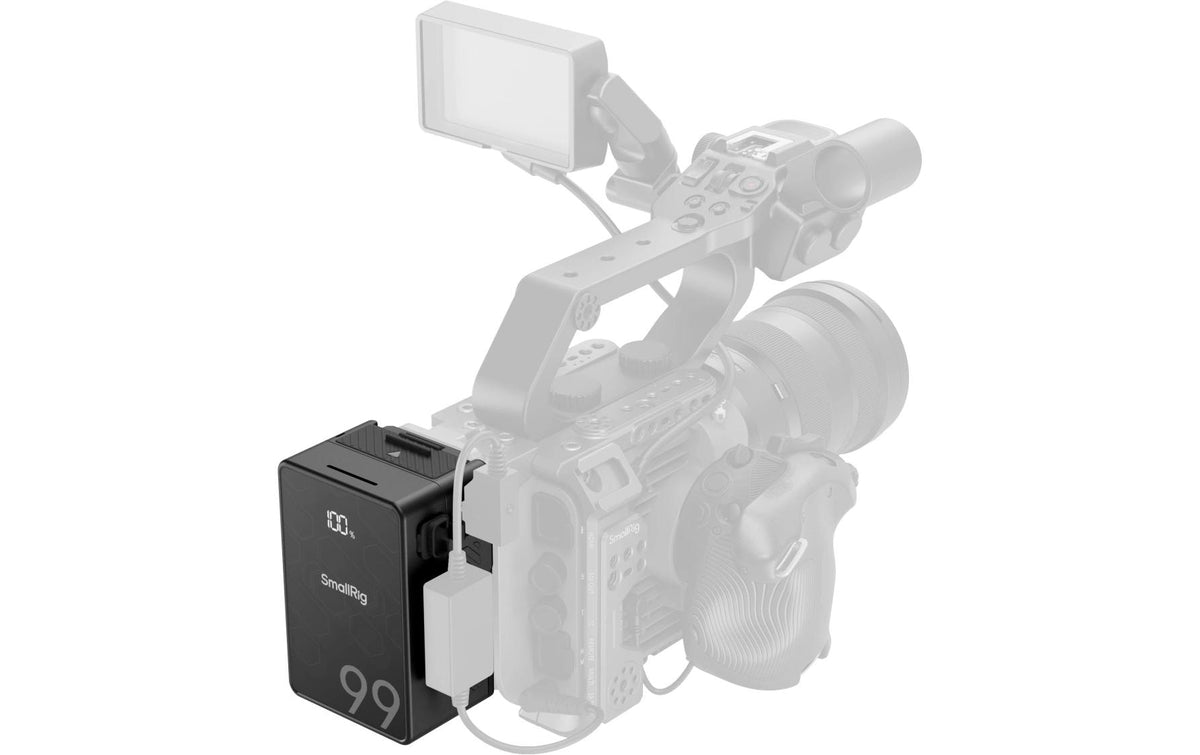 SmallRig VB99 SE mini V-Mount Akku – 6800 mAh, 14,54 V, 98,9 Wh – V-Halterung – Schwarz
