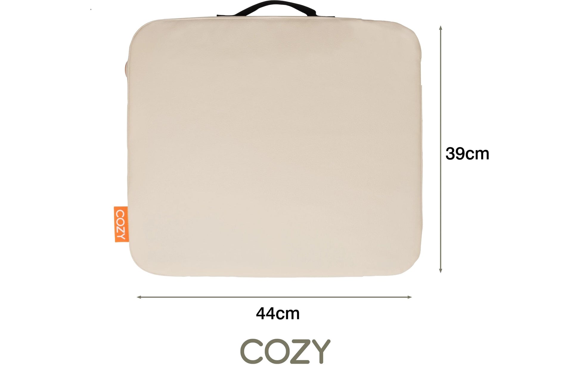Bodi-tek Cozy JORD Sitzkissen – beheizt, kabellos mit 10'000 mAh Powerbank, 3 Betriebsstufen, Beige