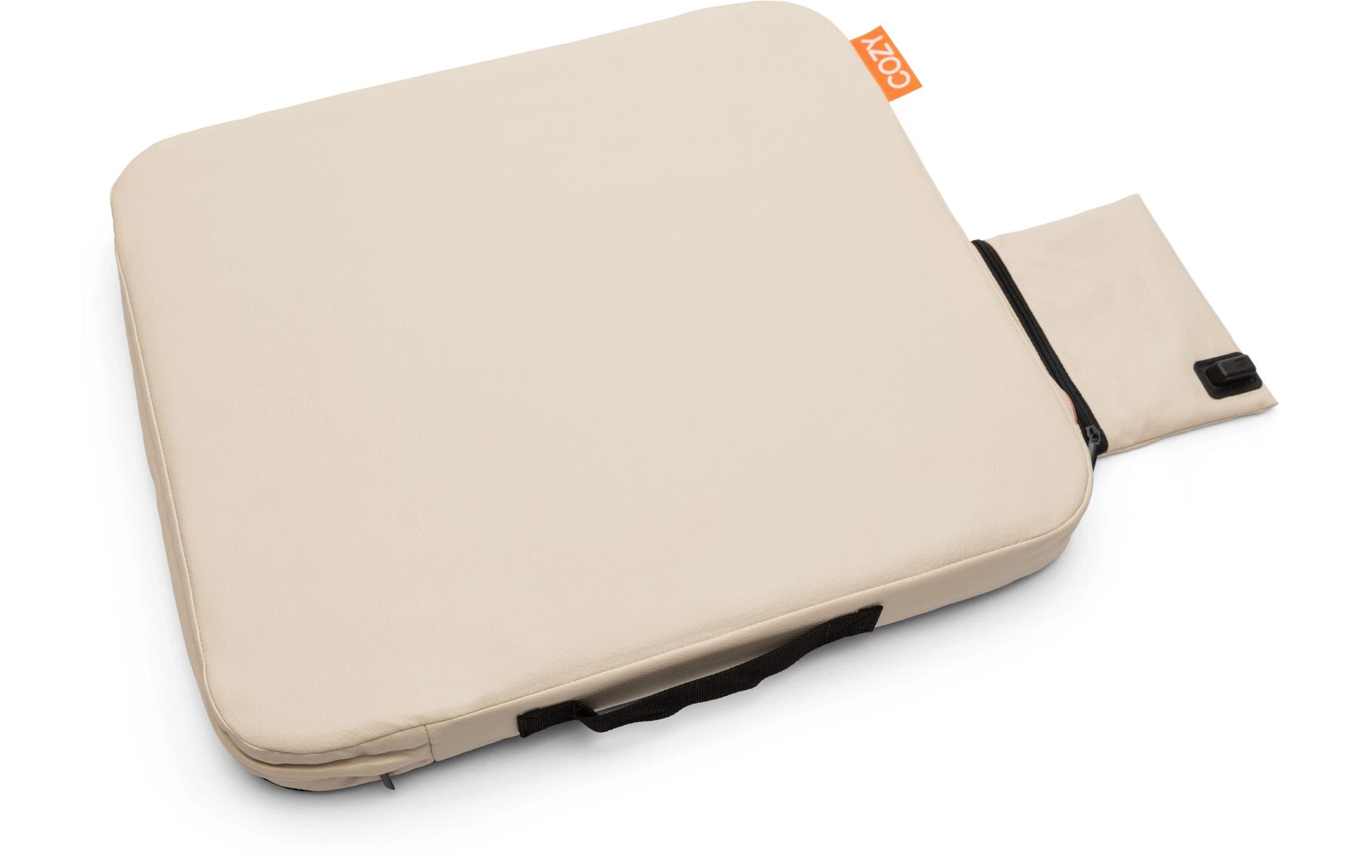 Bodi-tek Cozy JORD Sitzkissen – beheizt, kabellos mit 10'000 mAh Powerbank, 3 Betriebsstufen, Beige