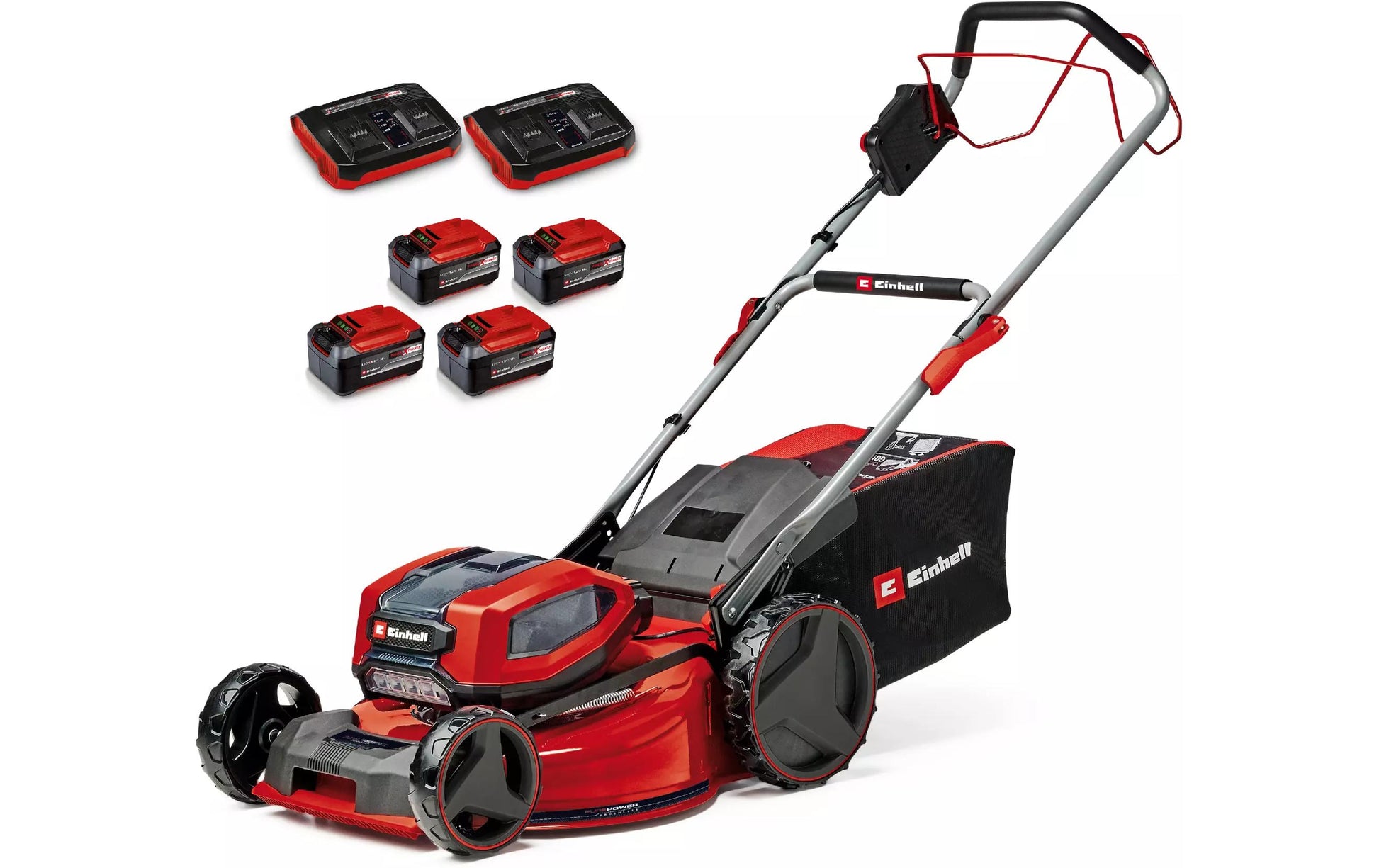 Einhell professional Einhell GP-CM 36/52 S Li BL Akku-Rasenmäher – 36 V – Schnittbreite 52 cm – 4×5,2 Ah & Ladegerät