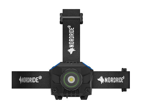 NORDRIDE Stirnlampe Active X1 R – 700 lm, 165 m, IP65, Laufzeit 90 h – Schwarz
