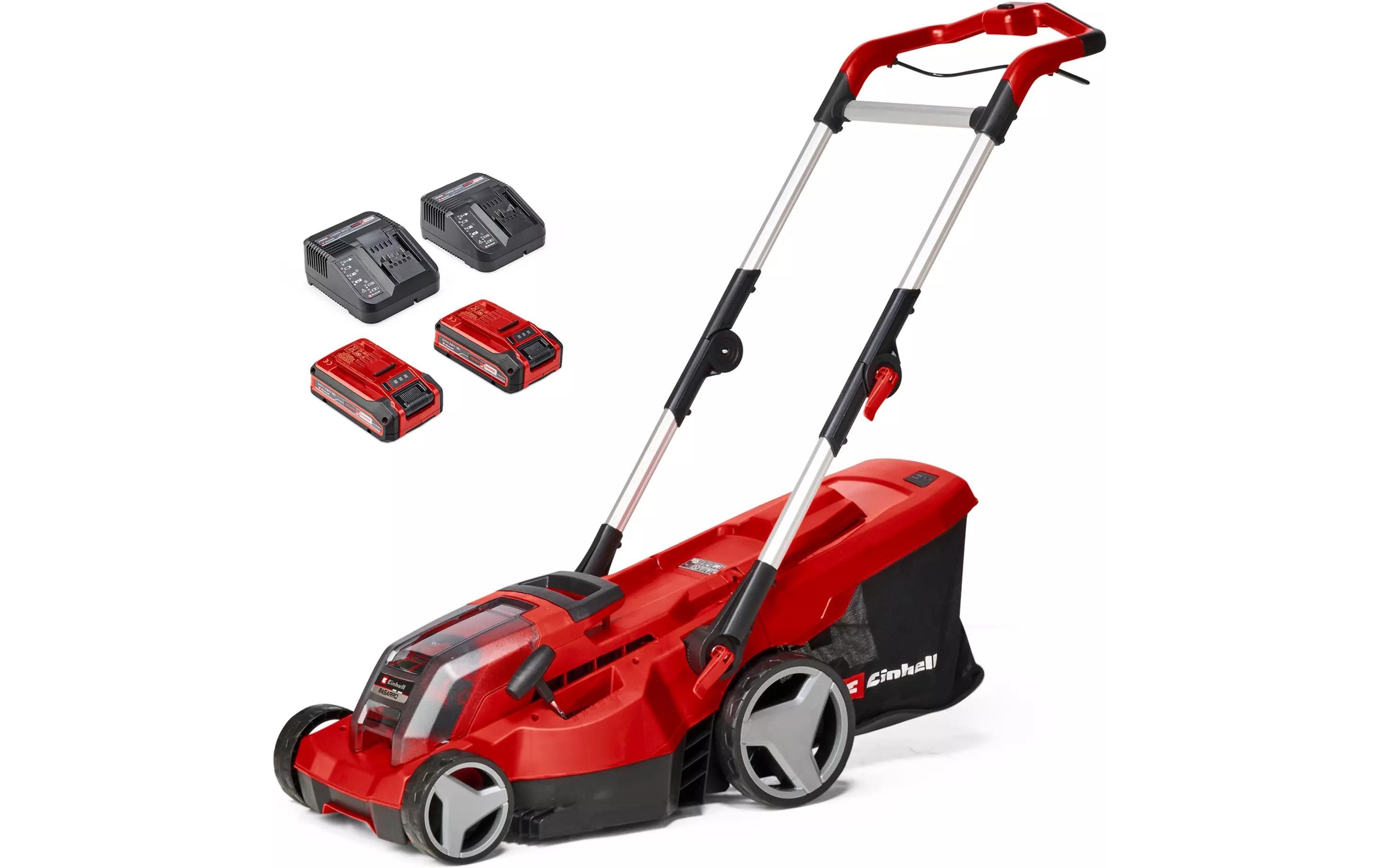 Einhell professional Einhell RASARRO 36/36 Akku-Rasenmäher – Schnittbreite 36 cm – 2×3,0 Ah & Ladegerät – Power X-Change