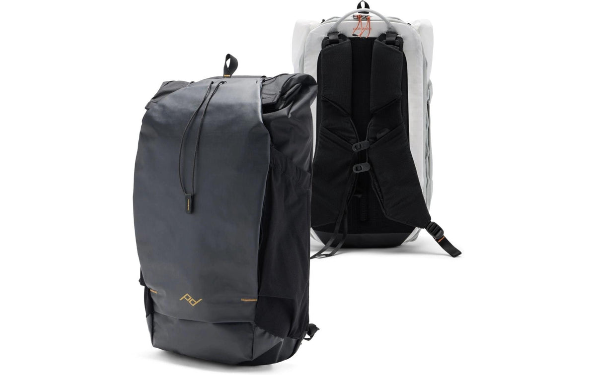 Peak Design Notebook-Rucksack – für 16", 34,5–45 l, wasserabweisend, Nylon – Schwarz, 310 × 780 × 170 mm