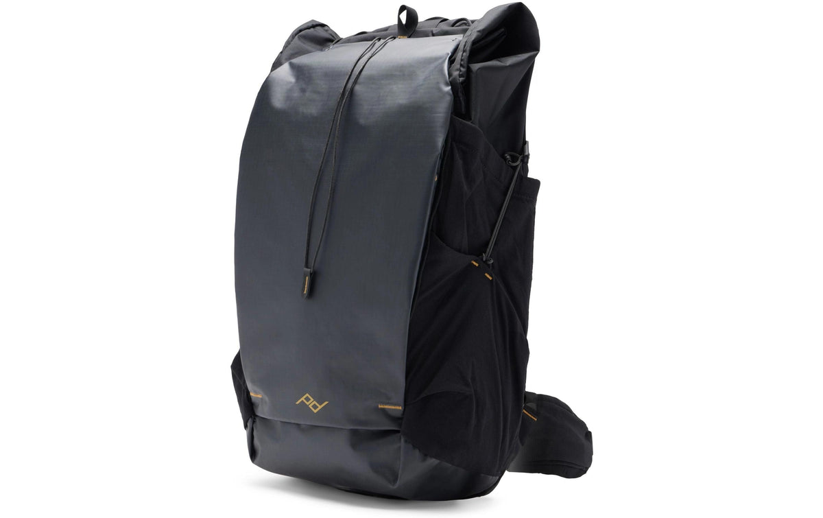 Peak Design Notebook-Rucksack – für 16", 34,5–45 l, wasserabweisend, Nylon – Schwarz, 310 × 780 × 170 mm