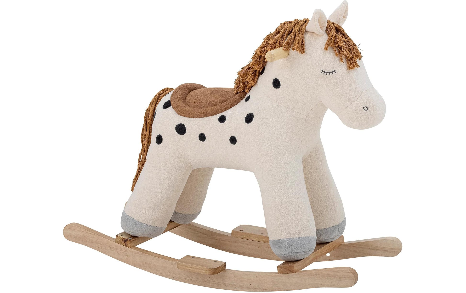 Bloomingville Plüschtier Pferd Merlen – 56 cm – weiss – ab 1 Jahr