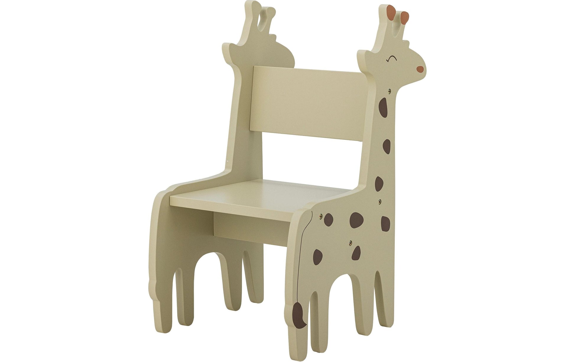Bloomingville Kinderstuhl Ibber Giraffe 82062599 – 34 × 45 × 62 cm – MDF & Eisen – Grau
