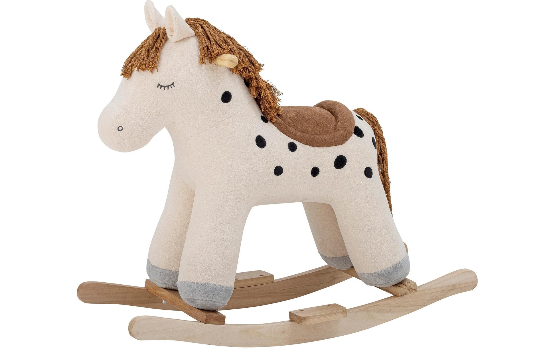Bloomingville Plüschtier Pferd Merlen – 56 cm – weiss – ab 1 Jahr