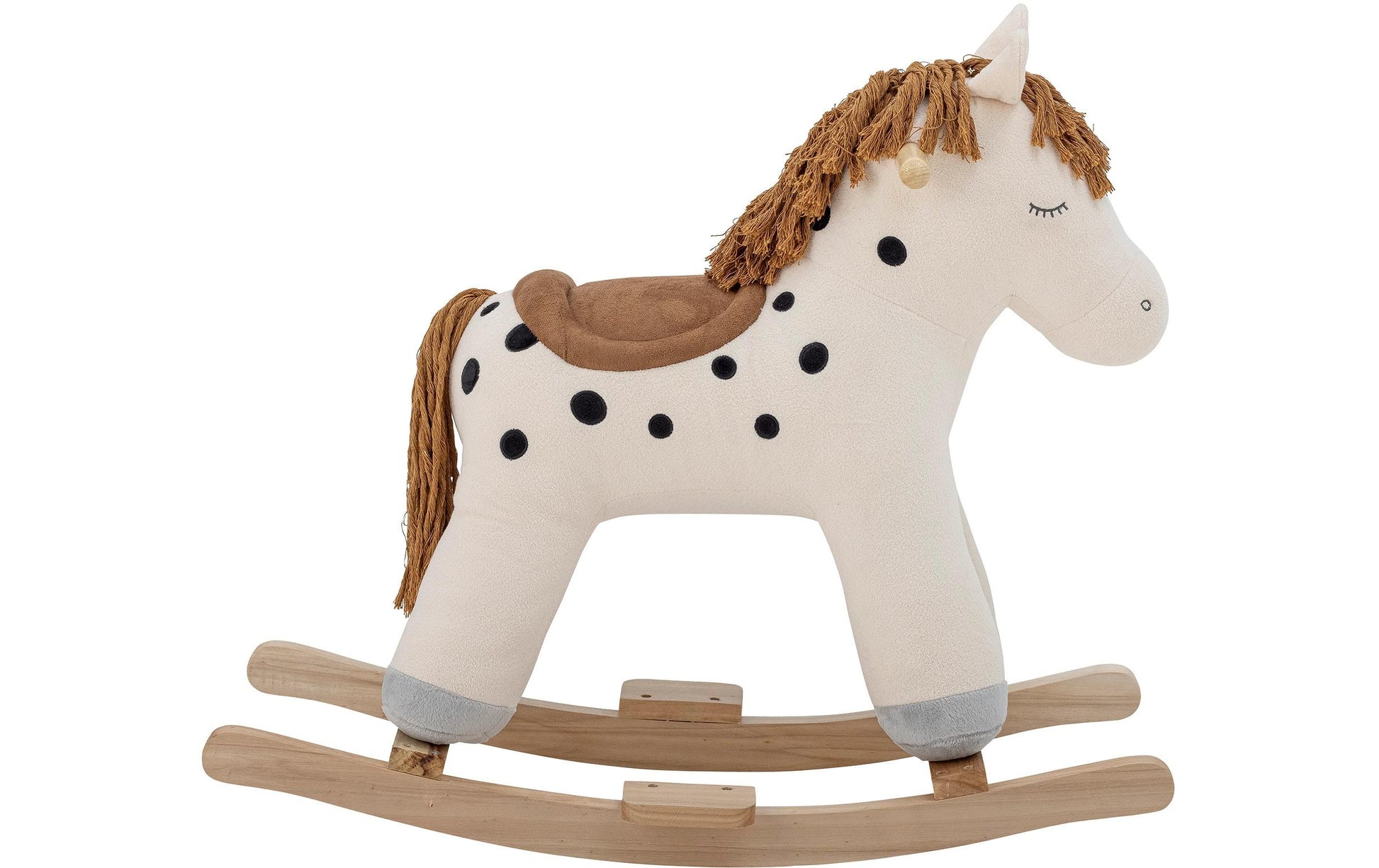 Bloomingville Plüschtier Pferd Merlen – 56 cm – weiss – ab 1 Jahr