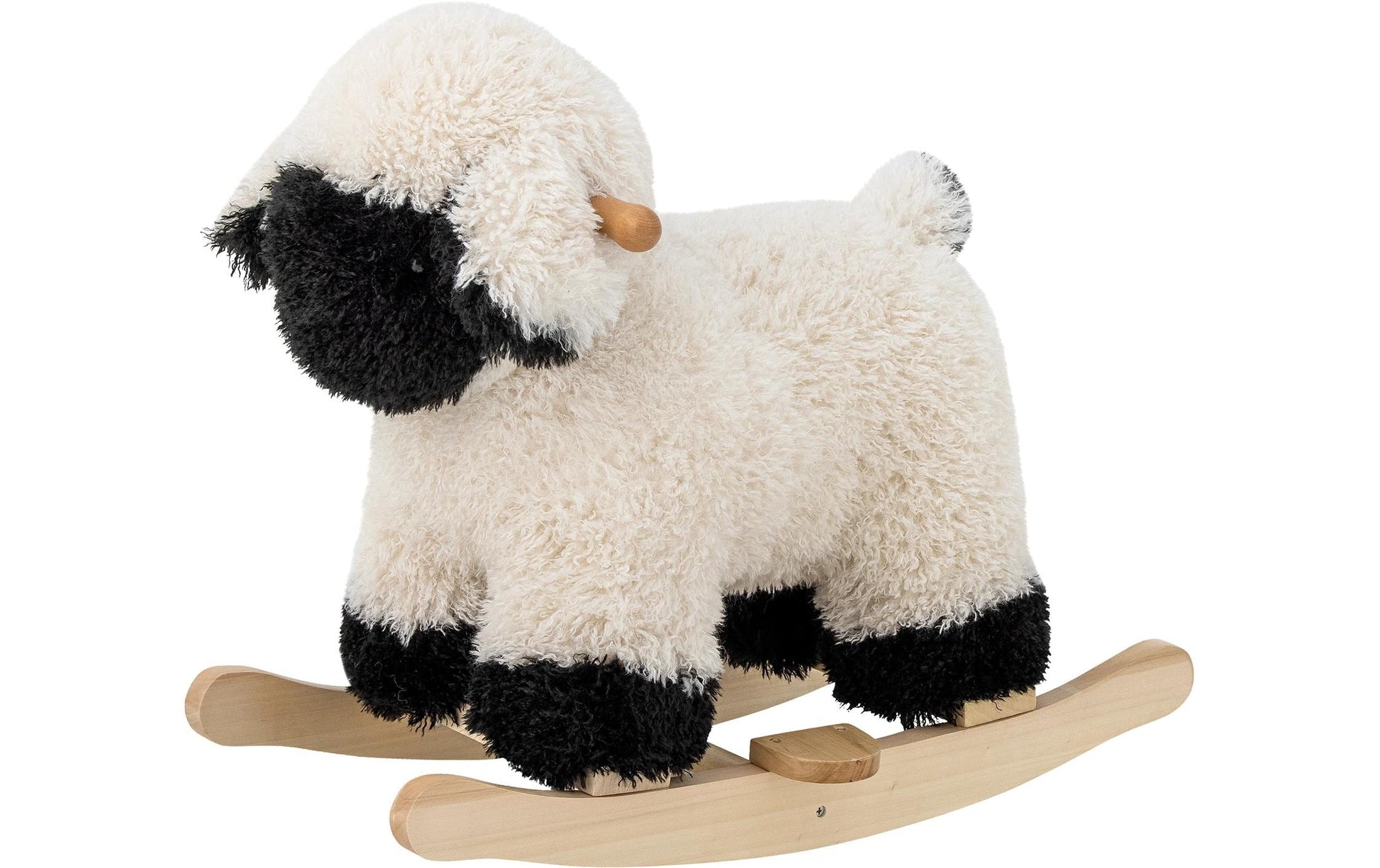 Bloomingville Schaukelschaf Dolly – 65 × 53 × 34 cm, Weiss, Polyester