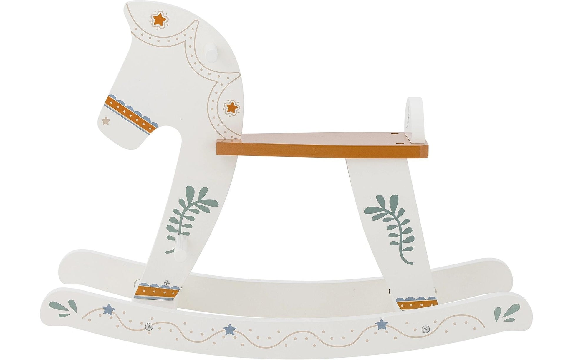 Bloomingville Schaukelpferd Ruddy – 26,5 × 48 × 68 cm – ab 1 Jahr – MDF, weiss