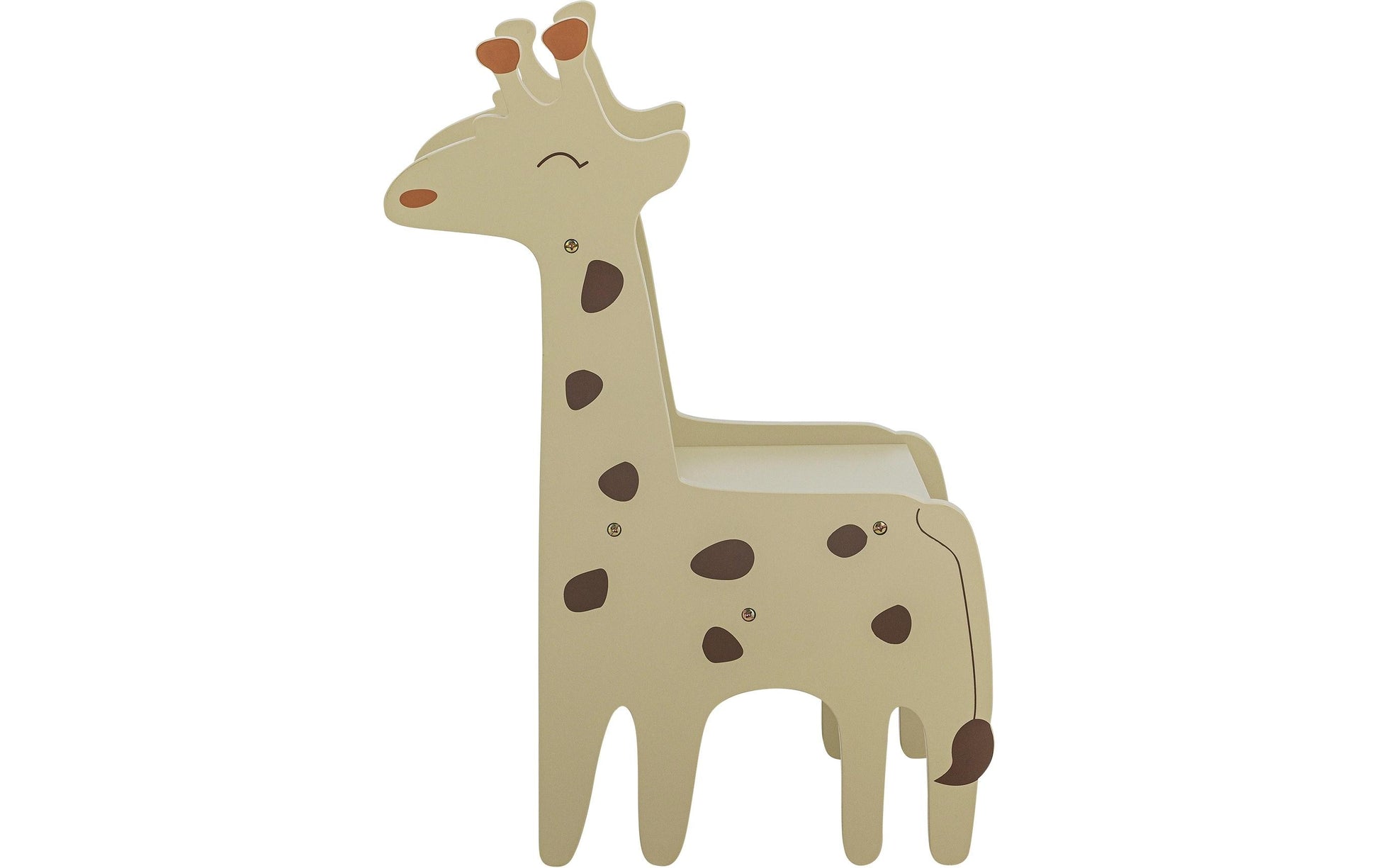 Bloomingville Kinderstuhl Ibber Giraffe 82062599 – 34 × 45 × 62 cm – MDF & Eisen – Grau