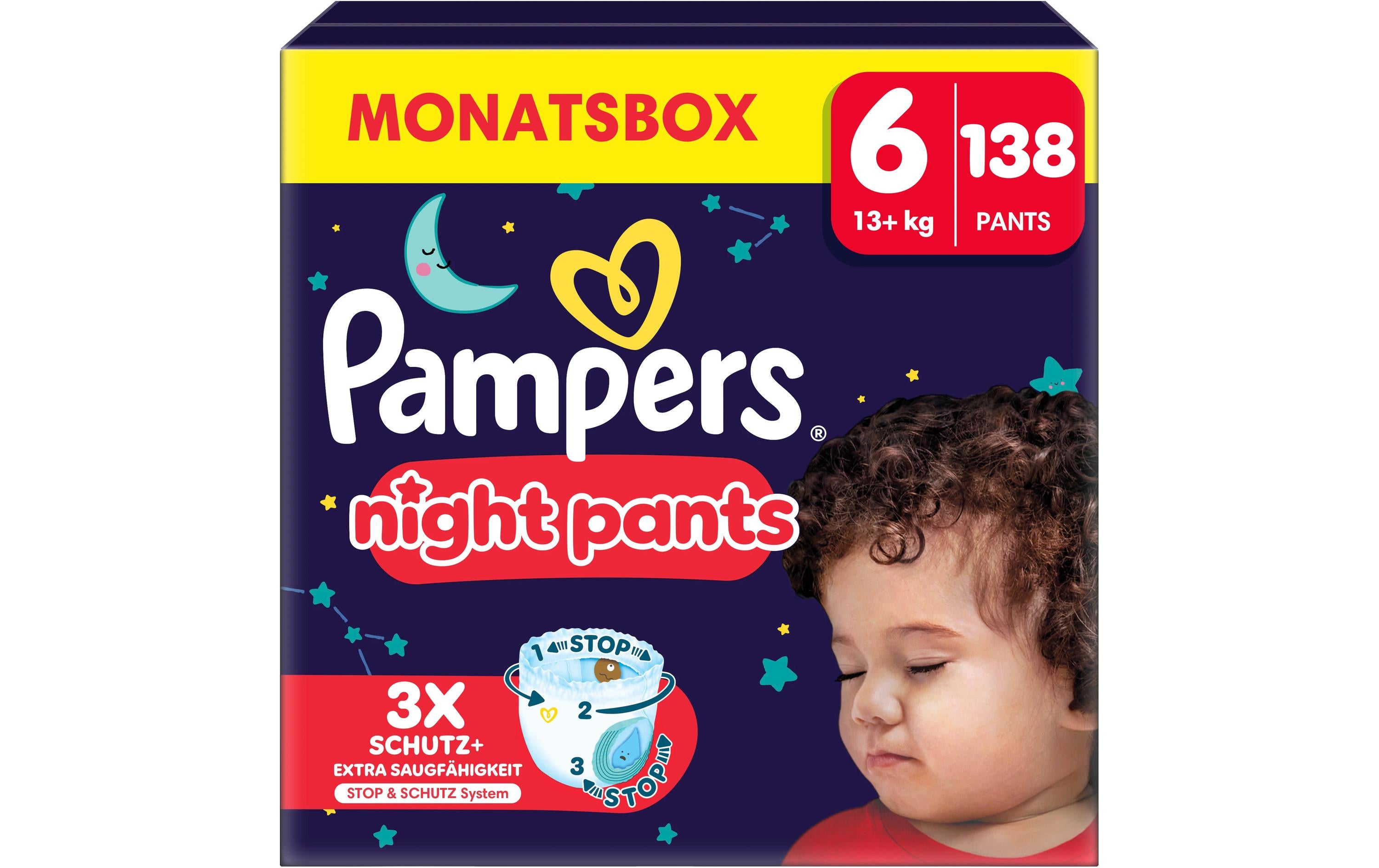 Pampers Baby Dry Night Pants Windeln – Grösse 6 – 138 Stk – weiss