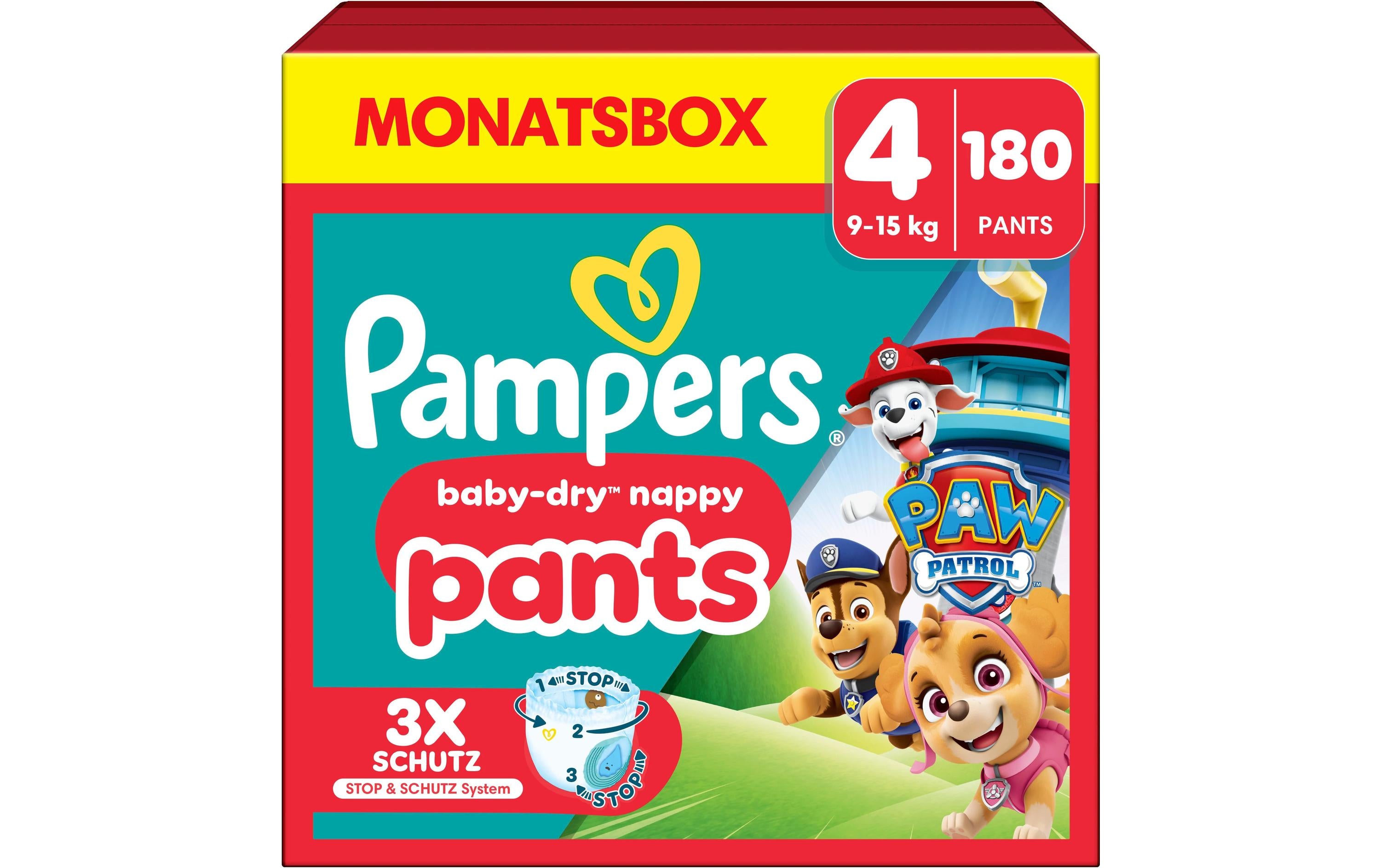 Pampers Baby Dry Pants Grösse 4 – 9–15 kg – 180 Stk