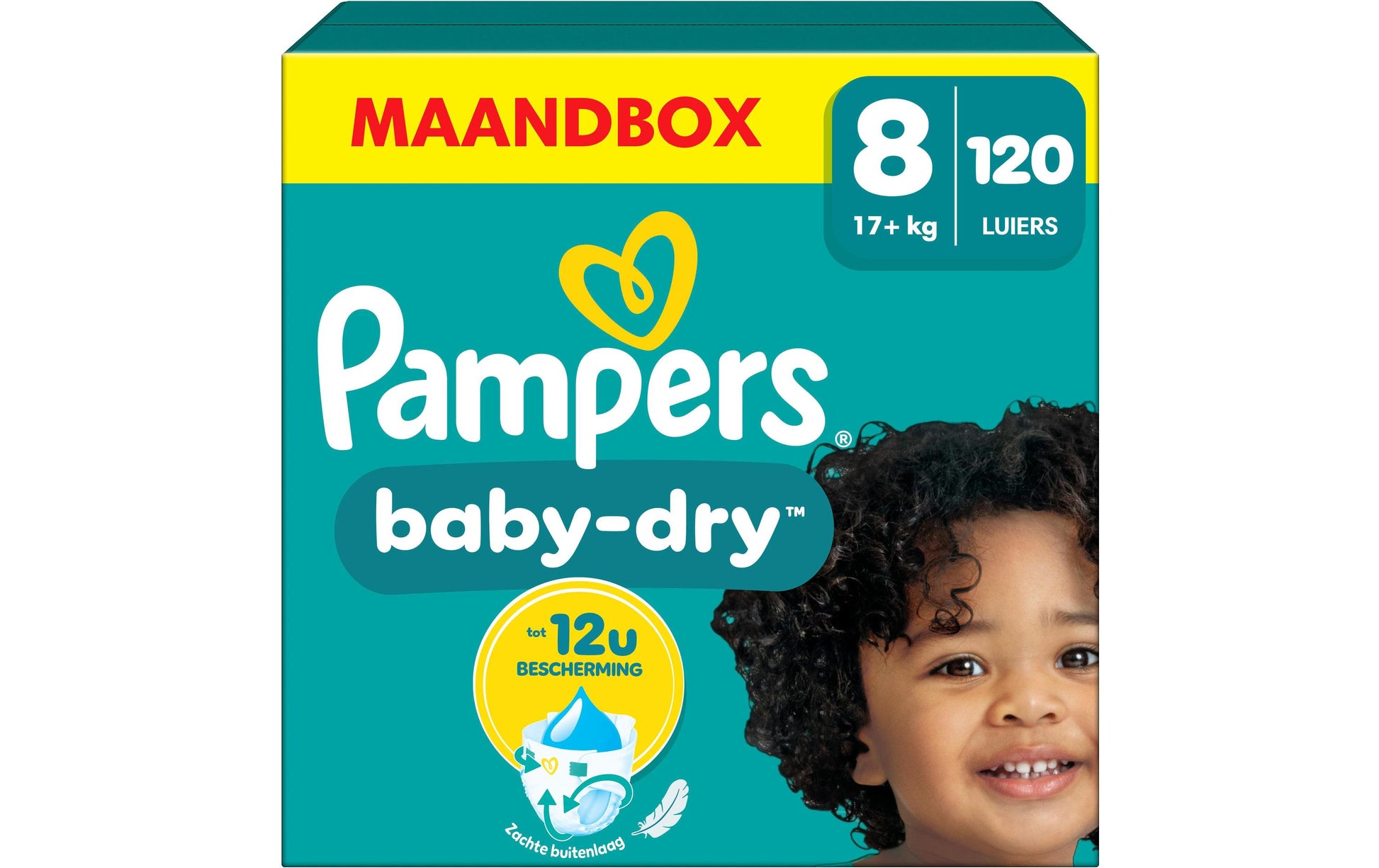 Pampers Windeln Baby Dry – Grösse 8 (17+ kg) – 120 Stk