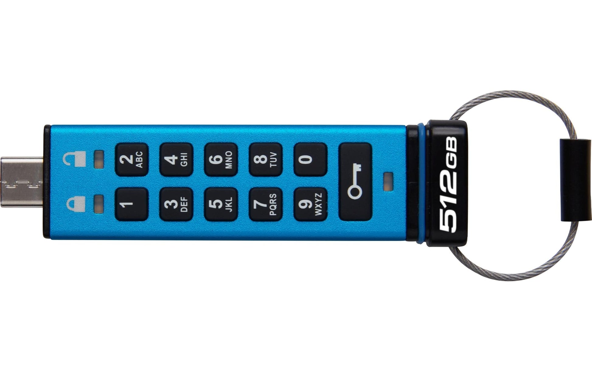 Kingston Technology Kingston IronKey Keypad 200C USB-Stick – 512 GB, USB-C, FIPS 140-3 Level 3 (ausstehend); AES-256